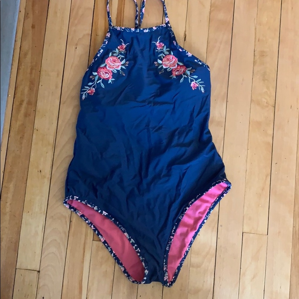 One piece floral swimsuit